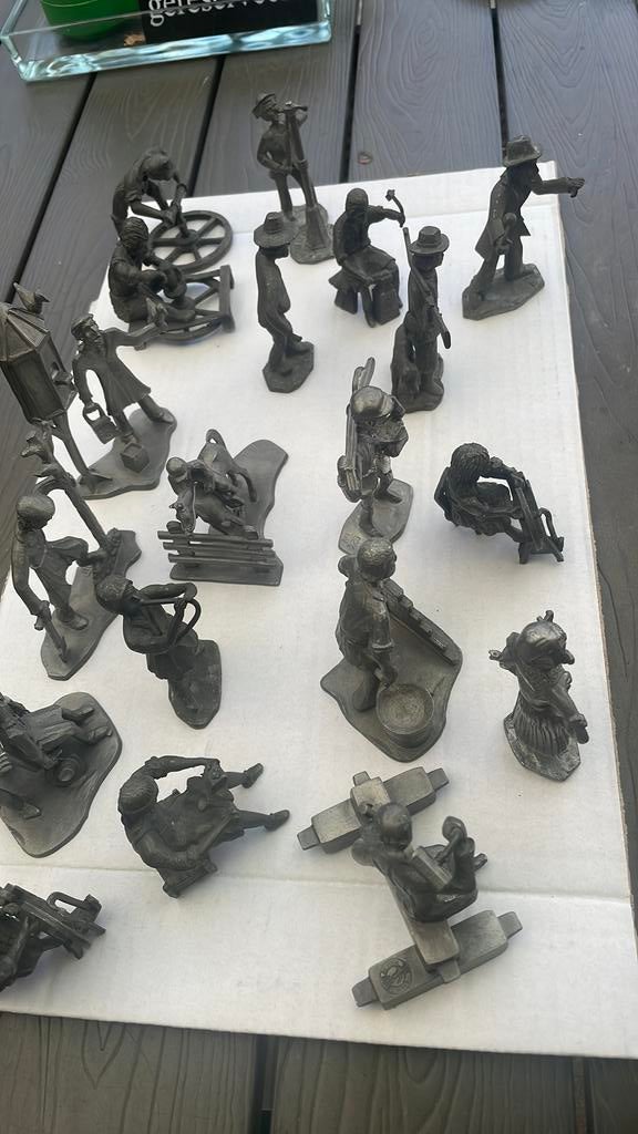 Verzameling tinnen beeldjes, Verzamelen, Ophalen of Verzenden, Gebruikt