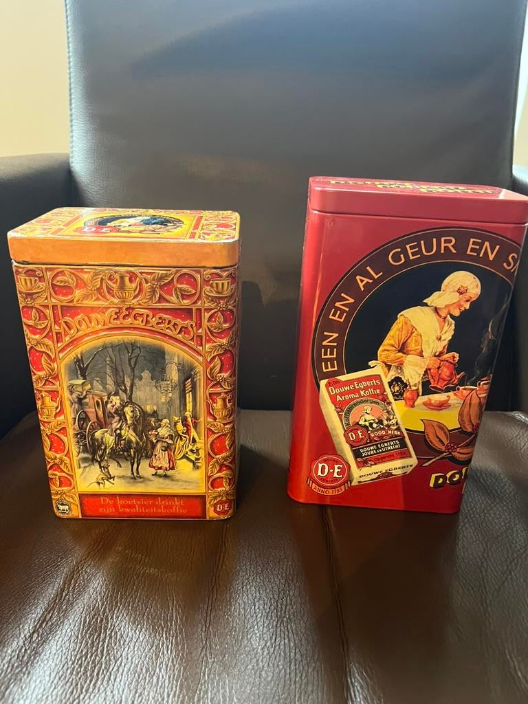 Douwe egberts koffieblikken, Verzamelen, Blikken, Ophalen of Verzenden, Gebruikt, Koffie, Douwe Egberts