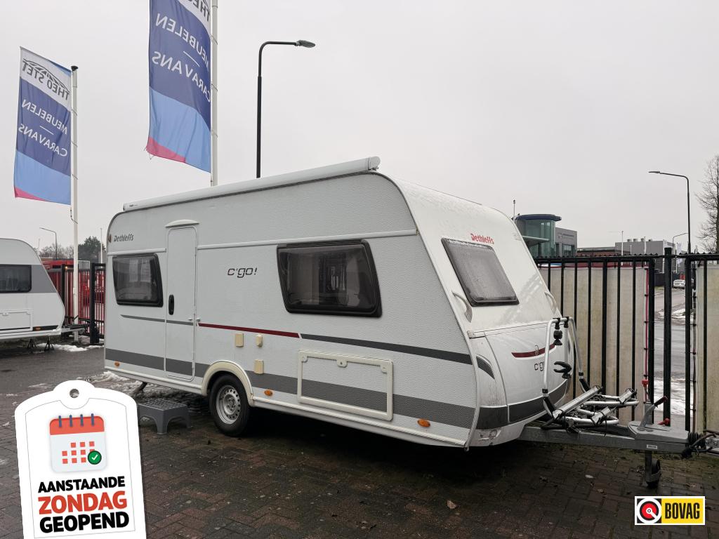 Dethleffs C'Go 475 C nieuwe cassetteluifel, Ringverwarming, Rondzit, Bedrijf, 750 - 1000 kg