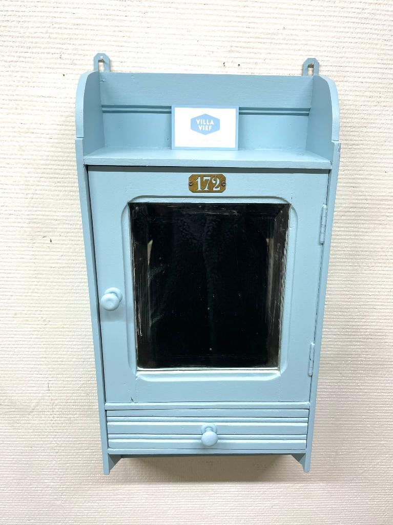 Mooi vintage hangkastje wandkastje, Ophalen of Verzenden, Gebruikt