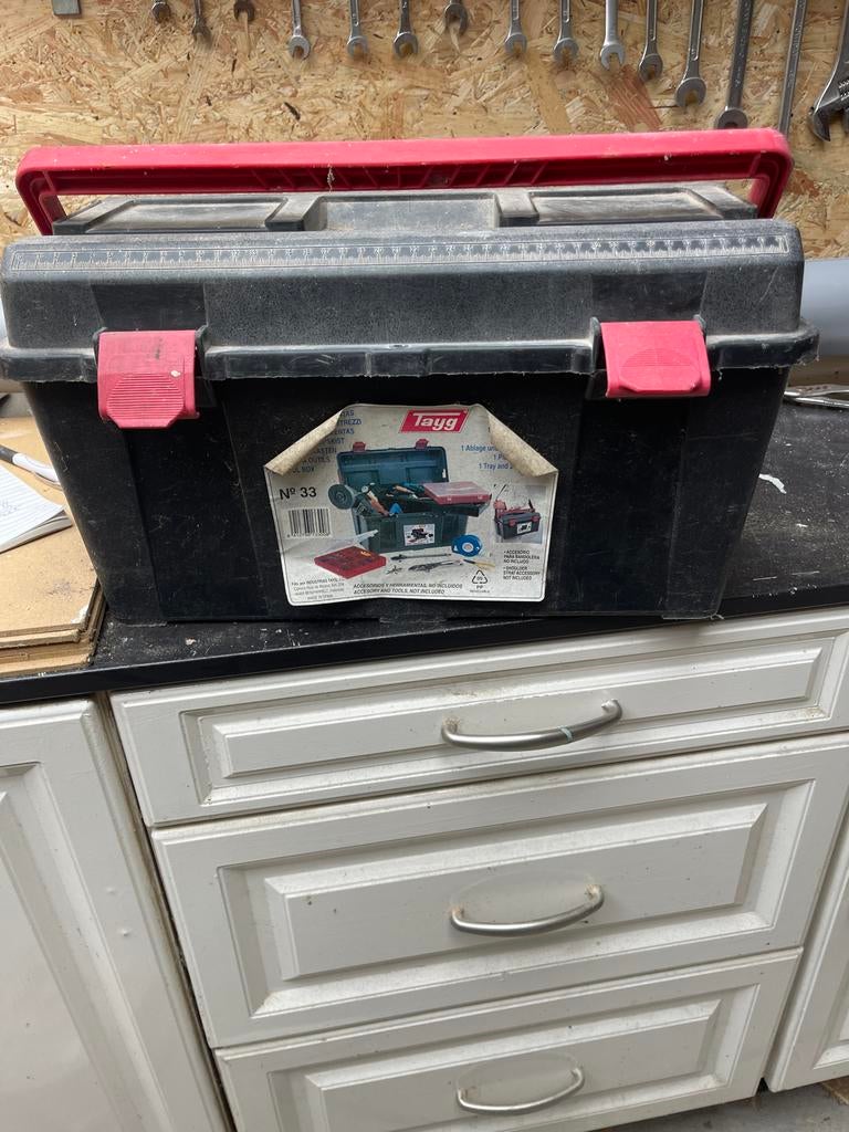 Tayg gereedschapskist, Ophalen of Verzenden, Gebruikt