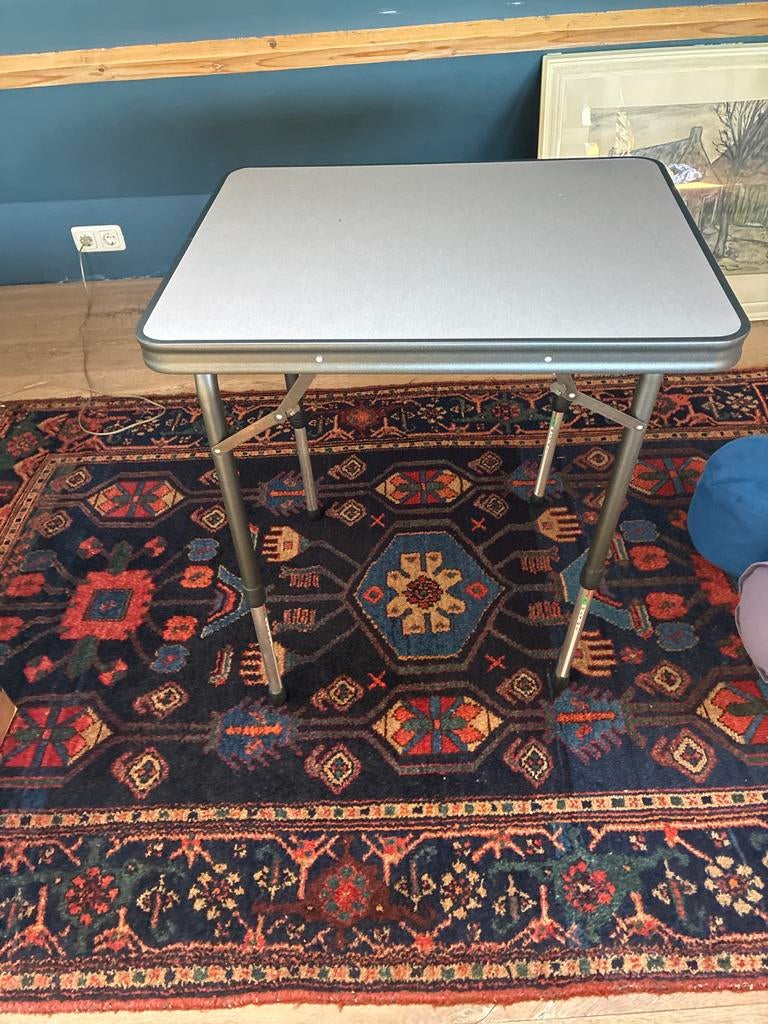 Crespo campingtafel verstelbaar 52-70 cm hoog, Caravans en Kamperen, Kampeermeubelen, Ophalen, Zo goed als nieuw, Campingtafel