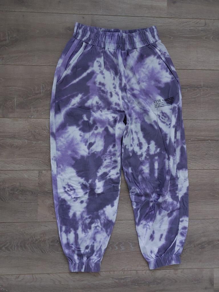 Bershka joggingbroek, Kleding | Dames, Ophalen, Zo goed als nieuw, Paars, Lang