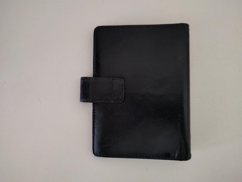 K665 agenda organizer zwart leder model senior 95x150 mm, Onbekend, Ophalen of Verzenden, Zo goed als nieuw, Onbekend