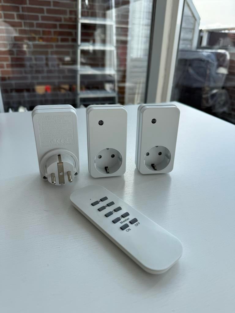 Draadloze schakelaar set met afstandsbediening (3 stuks), Ophalen of Verzenden, Gebruikt, Schakelaar