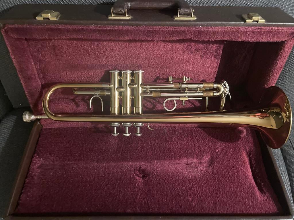Gebruikte trompet met koffer - Ideaal voor beginners, Ophalen of Verzenden, Gebruikt, Bes-trompet, Met koffer