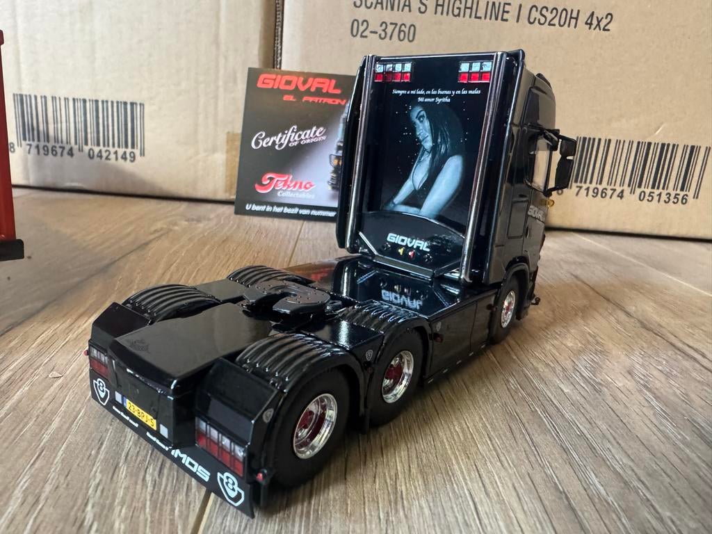 Scania Next Gen Tekno schaalmodel met zeecontainer, Ophalen of Verzenden, Nieuw, Bus of Vrachtwagen, Tekno