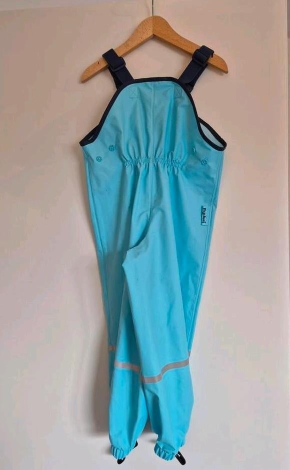Playshoes regenbroek met schouderbanden marine (donkerblauw