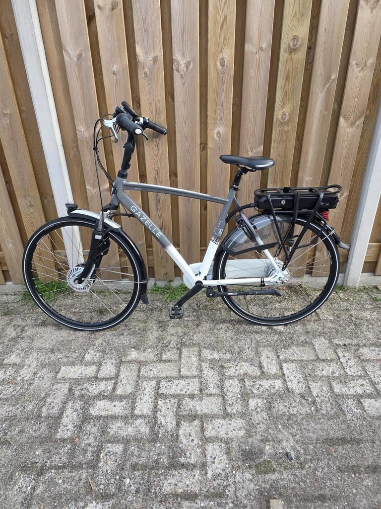Elektrische Fiets Gazelle Chamonix C7 Zilvere Panasonic Accu, Ophalen of Verzenden, Zo goed als nieuw, Gazelle