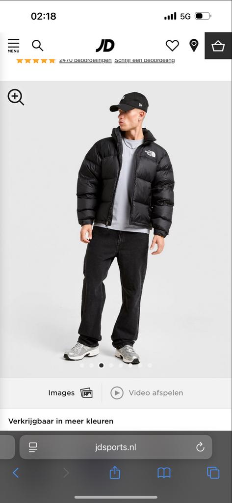 The North Face Nuptse Jas Zwart, Kleding | Heren, Jassen | Winter, Ophalen of Verzenden, Nieuw, Maat 48/50 (M), Zwart