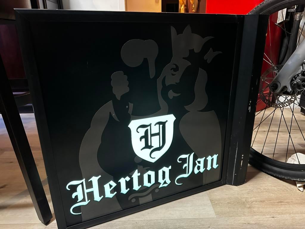 Hertog Jan bierlamp, gevellamp, Ophalen, Zo goed als nieuw, Reclamebord, Plaat of Schild, Hertog Jan