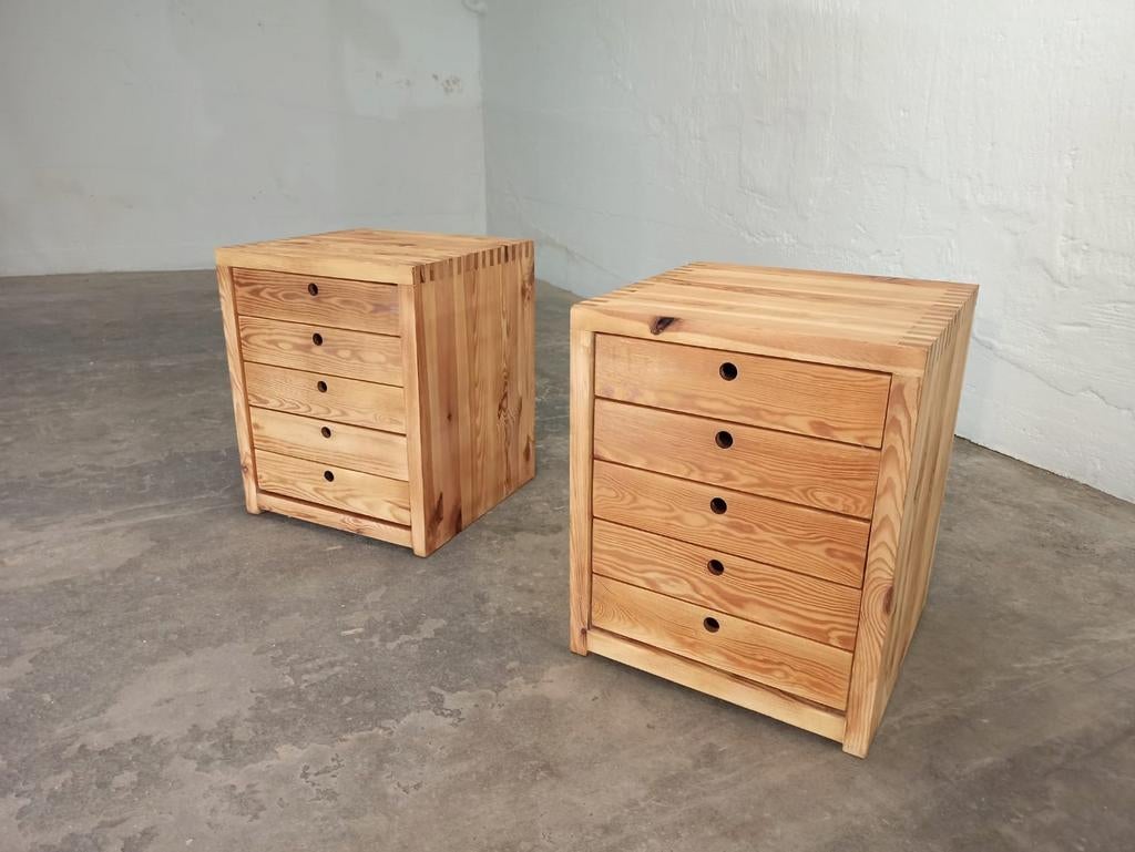 Set van 2 vintage Ate van Apeldoorn ladenkasten, Ophalen, 5 laden of meer, Tweedehands, Minder dan 100 cm