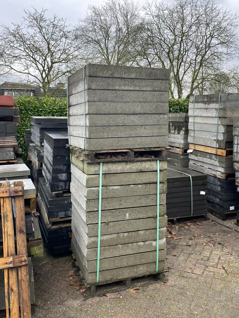 Oud Hollandse tegels Grijs 80x80x10 RESTPARTIJ, Ophalen, Nieuw, Beton, Terrastegels