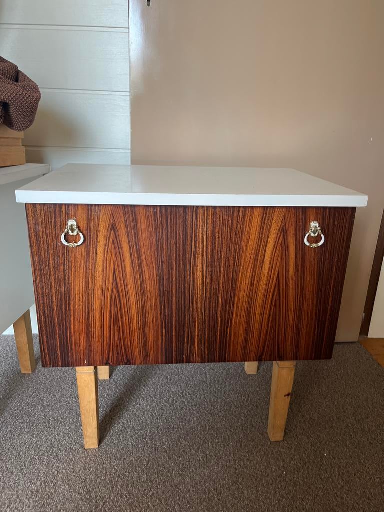 Vintage Nachtkastje, Ophalen, Gebruikt, 45 tot 65 cm, Minder dan 55 cm