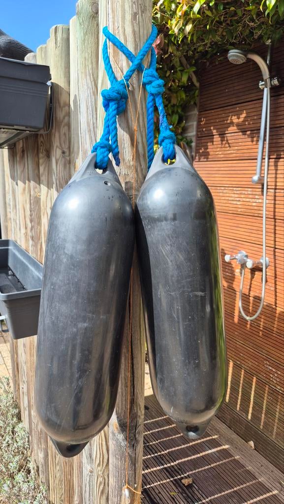 4 stootwillen voor boot - zwart, Ophalen of Verzenden, Gebruikt, Overige typen