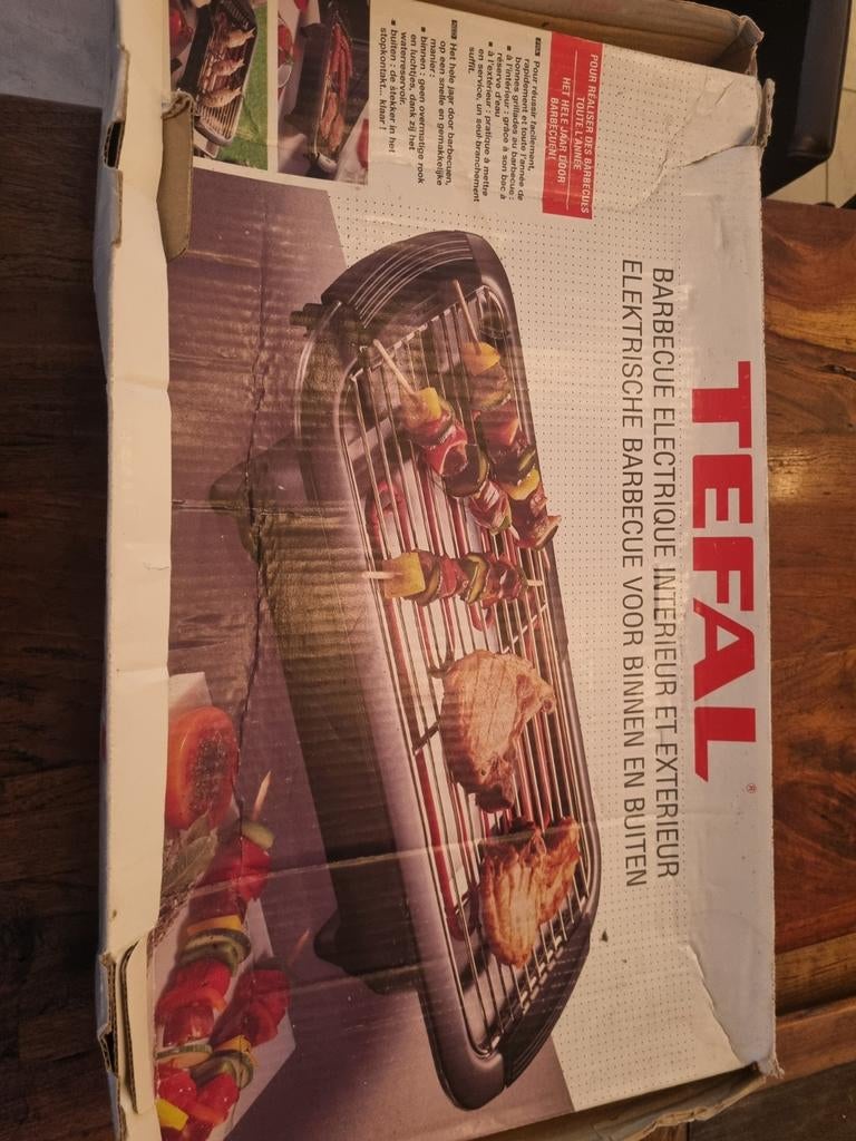 Tefal elektrische bbq zgan, Ophalen of Verzenden, Zo goed als nieuw, Tefal