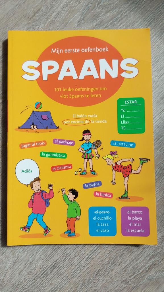 Mijn eerste oefenboek Spaans - Leer Spaans spelenderwijs, Ophalen of Verzenden, Zo goed als nieuw, Onbekend, Non-fictie