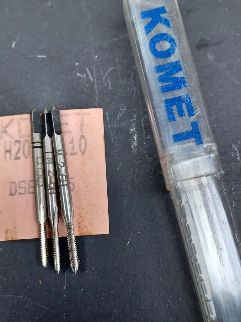 Komet M2.6 HSS Tappen Set (3 stuks), Ophalen of Verzenden, Gebruikt