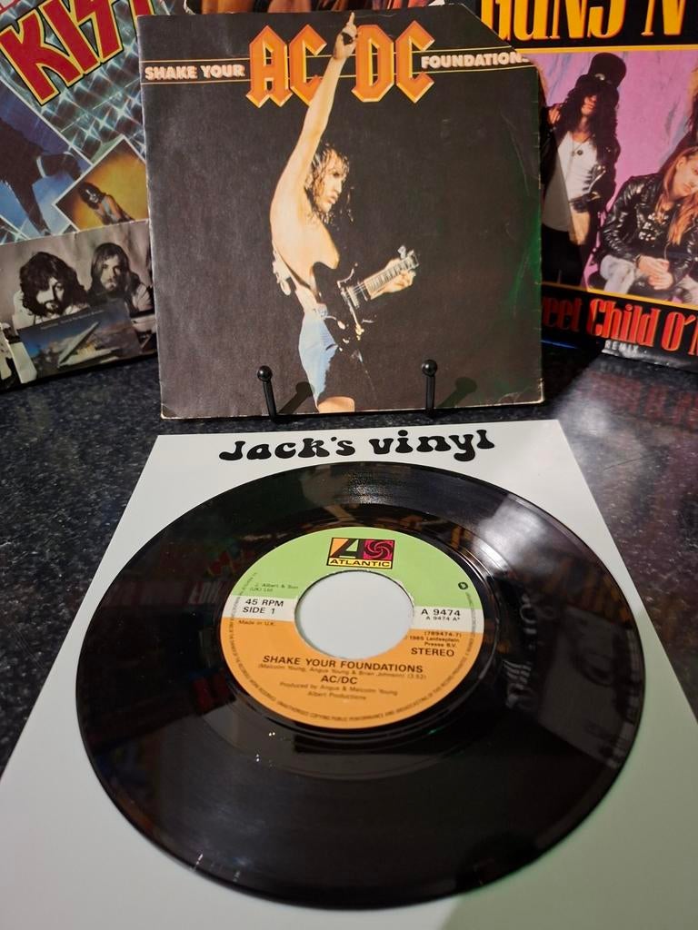 AC/DC - Shake Your Foundations (Vinyl Single) 1986, Ophalen of Verzenden, Gebruikt, Overige formaten, Poprock