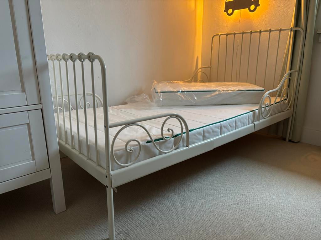 Ikea Minnen meegroeibed, Ophalen, Gebruikt, 70 tot 85 cm, Lattenbodem