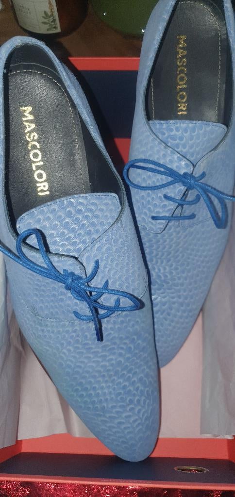 HEREN VETERSCHOENEN MASCOLORI NIEUW MT 47, MASCOLORI, Blauw, Nieuw, Ophalen of Verzenden