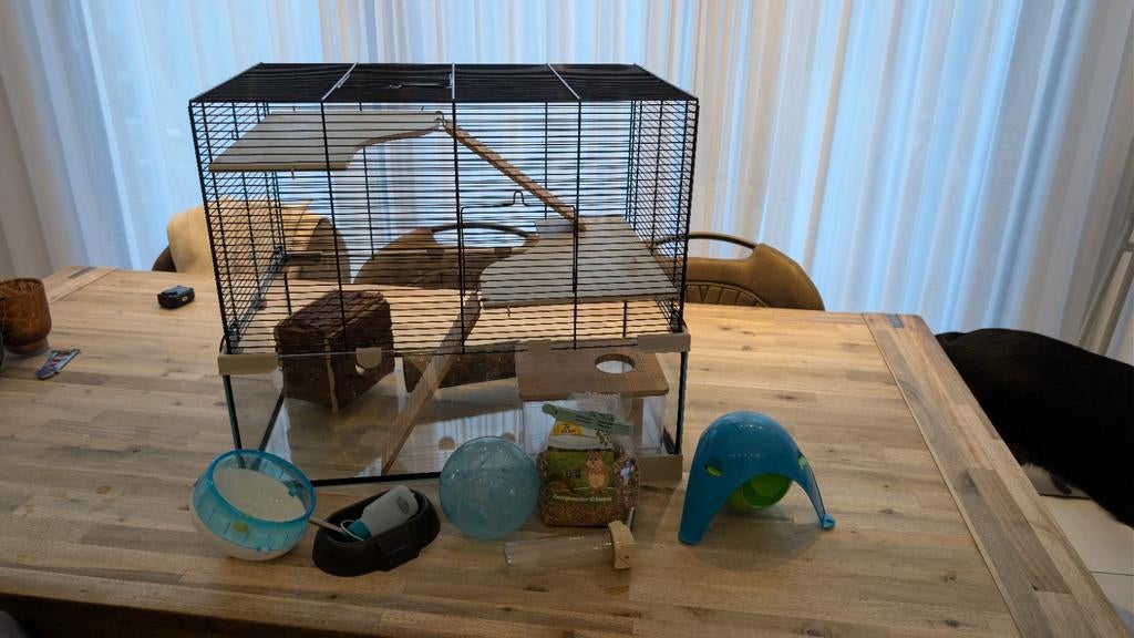 Complete hamsterkooi, Kooi, Minder dan 75 cm, Zo goed als nieuw, Hamster