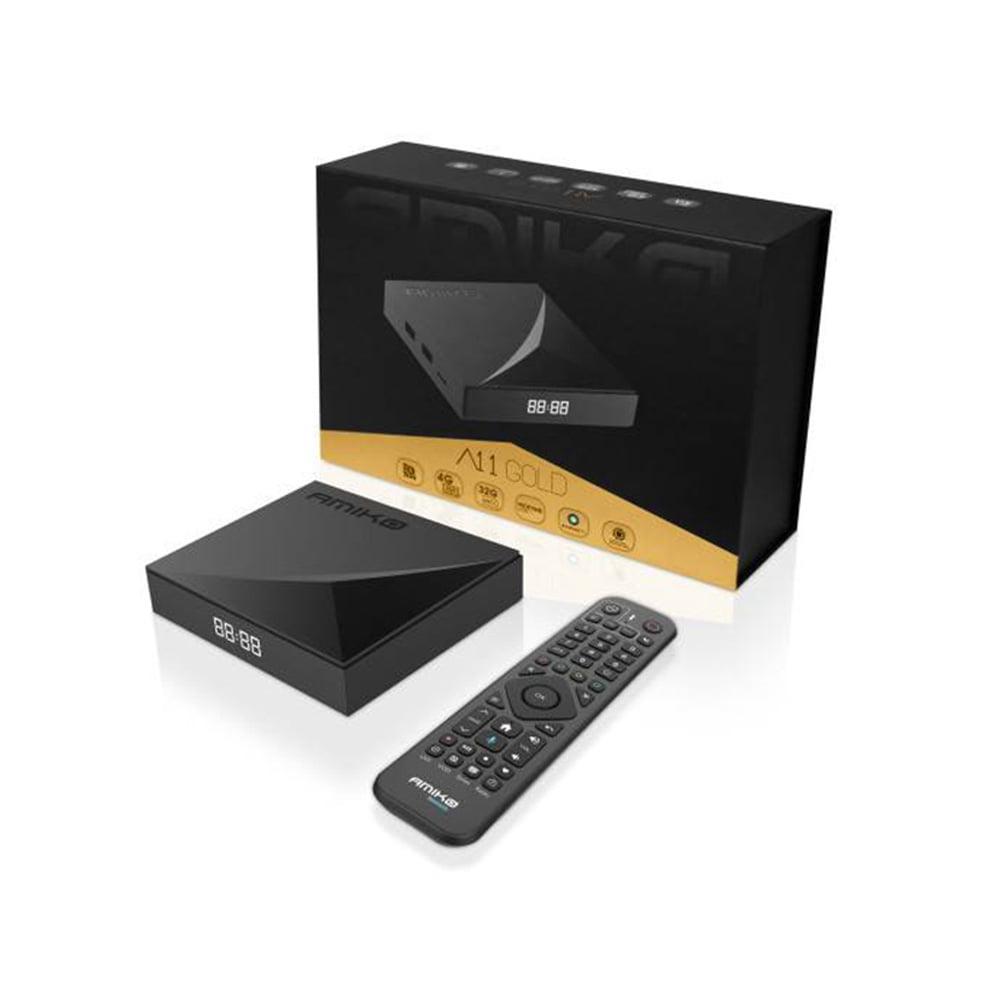 Amiko A11 GOLD 64gb - 4K IPTV BOX, Ophalen of Verzenden, Nieuw, HDMI, Minder dan 500 GB