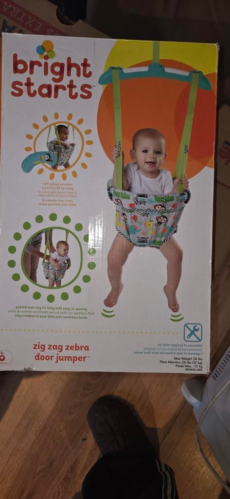 Bright Starts Zig Zag Zebra Deur Jumper, Ophalen