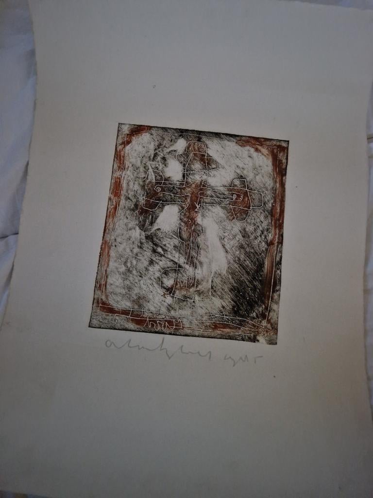 Anton Heyboer ets - gesigneerd, Ophalen