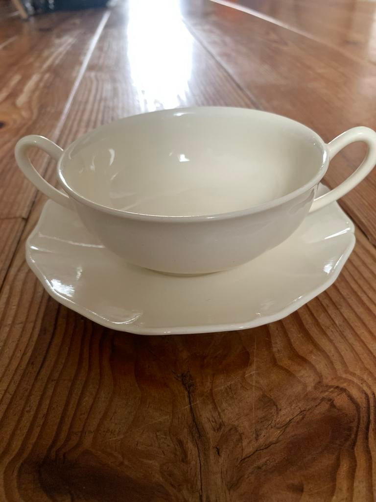 Petrus Regout Kom en Schotel - Vintage, Antiek en Kunst, Ophalen of Verzenden