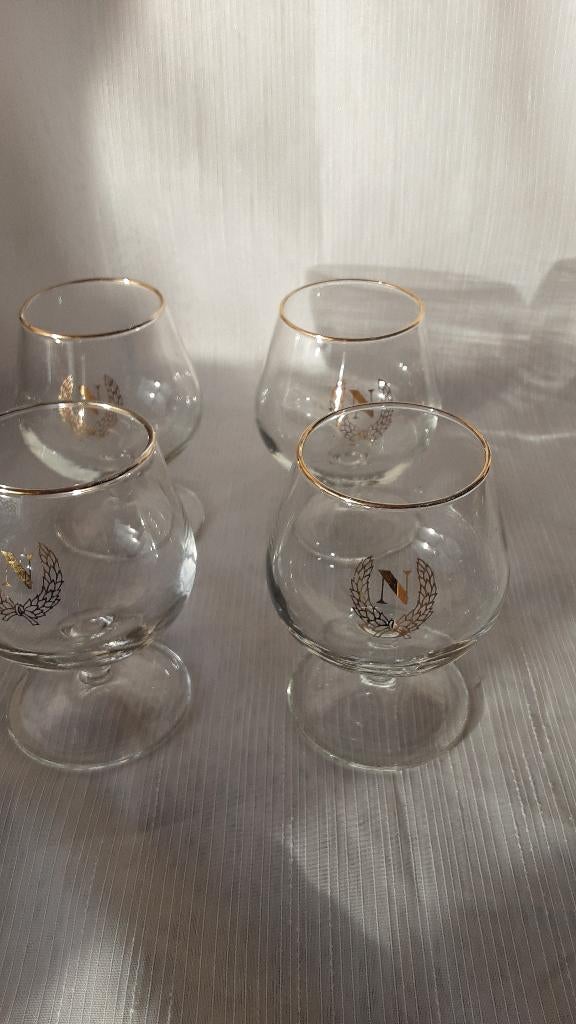 NAPOLEON kleine glaasjes 4 stuks, Verzamelen, Glas en Borrelglaasjes, Ophalen of Verzenden, Zo goed als nieuw, Borrel- of Shotglas