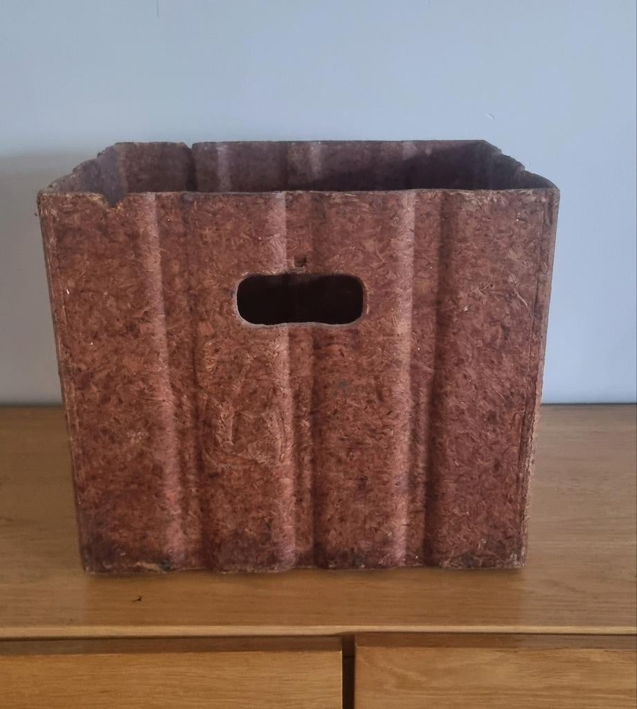 Stoere houten flessen krat opbergkrat, Minder dan 50 cm, Minder dan 50 cm, Ophalen of Verzenden, Zo goed als nieuw