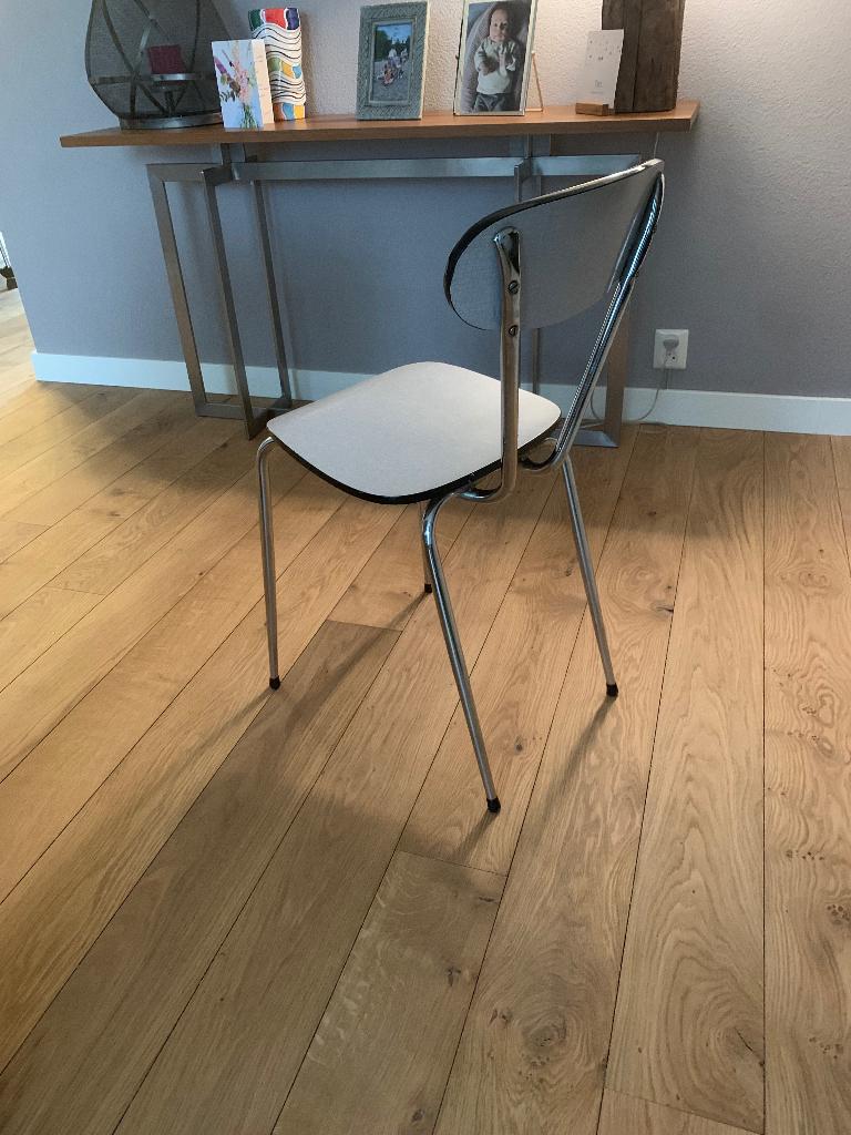 Keukenstoel, Ophalen, Gebruikt, Jaren 60, Wit