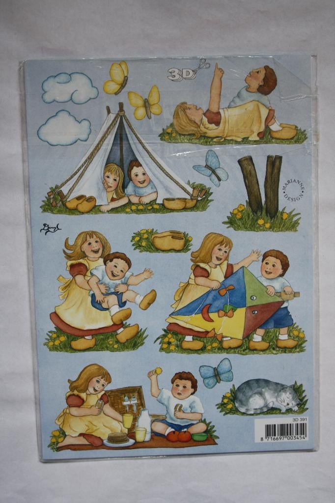 11 st. A5 knipvellen A5 3D 9928, Verzenden, Nieuw, Kind, Knipvel