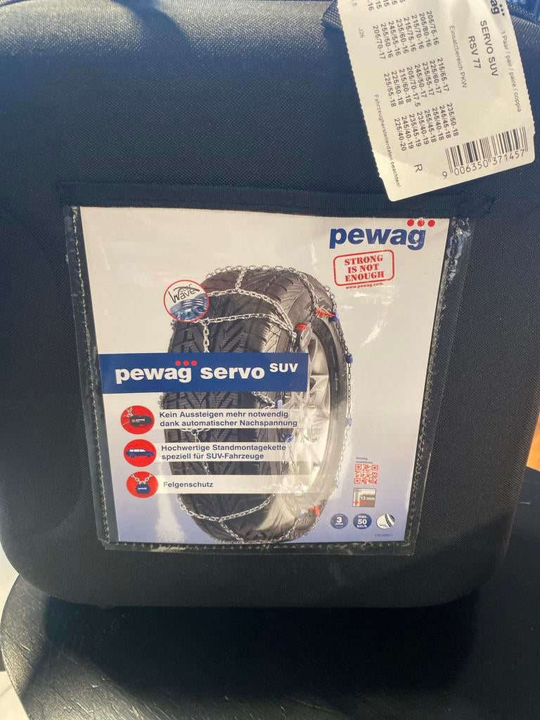 Pewag Servo SUV RSV 77 Sneeuwkettingen - Nieuwstaat, Auto diversen, Sneeuwkettingen, Ophalen of Verzenden, Nieuw
