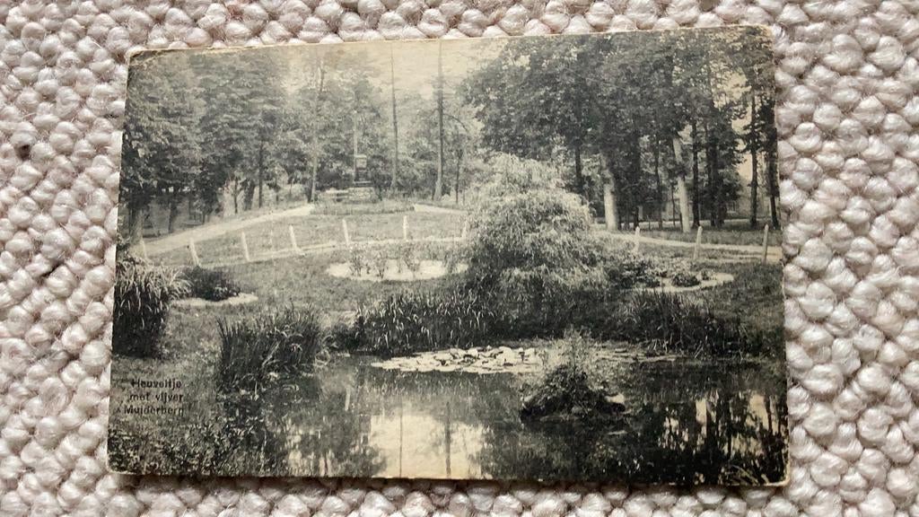 Ansichtkaart Muiderberg Heuveltje met Vijver begin 1900. 963, Ophalen of Verzenden, Voor 1920, Gelopen, Noord-Holland