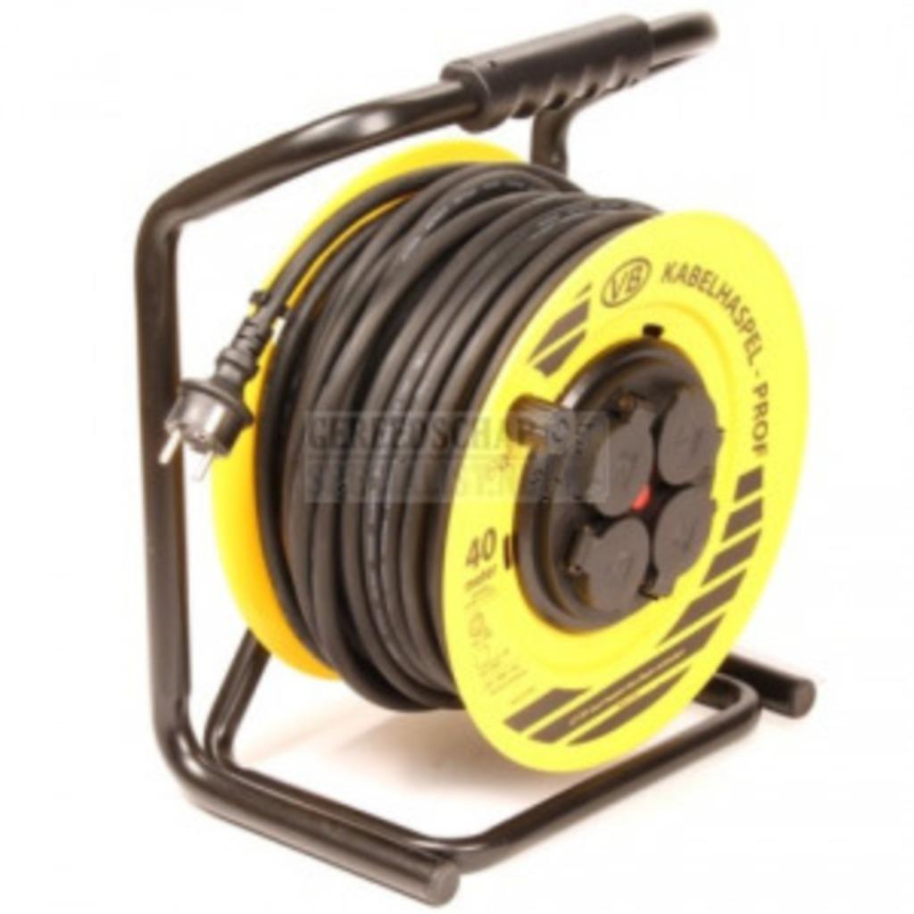 Kabelhaspel PROFI 40 meter 3 x 2.5mm2 | GRATIS VERZENDING, Doe-het-zelf en Verbouw, Elektra en Kabels, Nieuw, Kabel of Snoer, Ophalen of Verzenden
