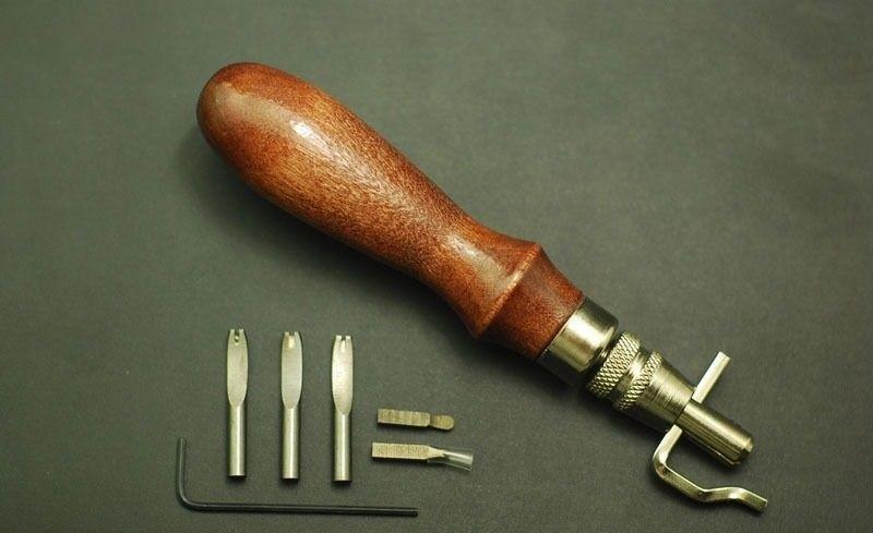Groefsnijder Set / Leermaken Leder Leer Gereedschap Naden, Verzenden, Nieuw