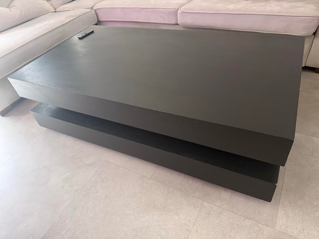 Zwarte Richmond Oakura Salontafel - Zo Goed Als Nieuw, 50 tot 100 cm, 100 tot 150 cm, Eikenhout, Ophalen of Verzenden