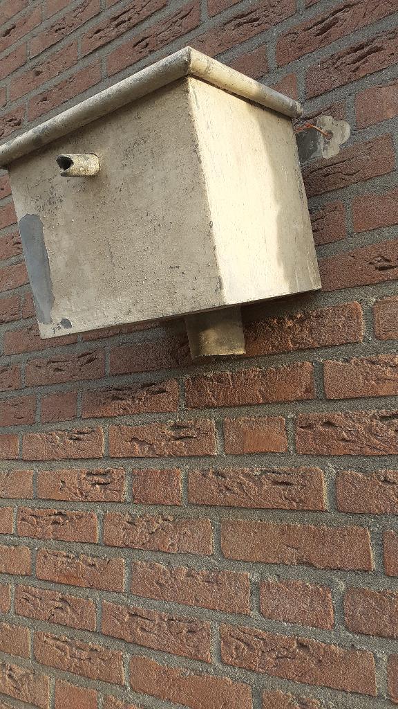 Zinken vergaarbak regenwater, Antiek en Kunst, Curiosa en Brocante, Ophalen of Verzenden