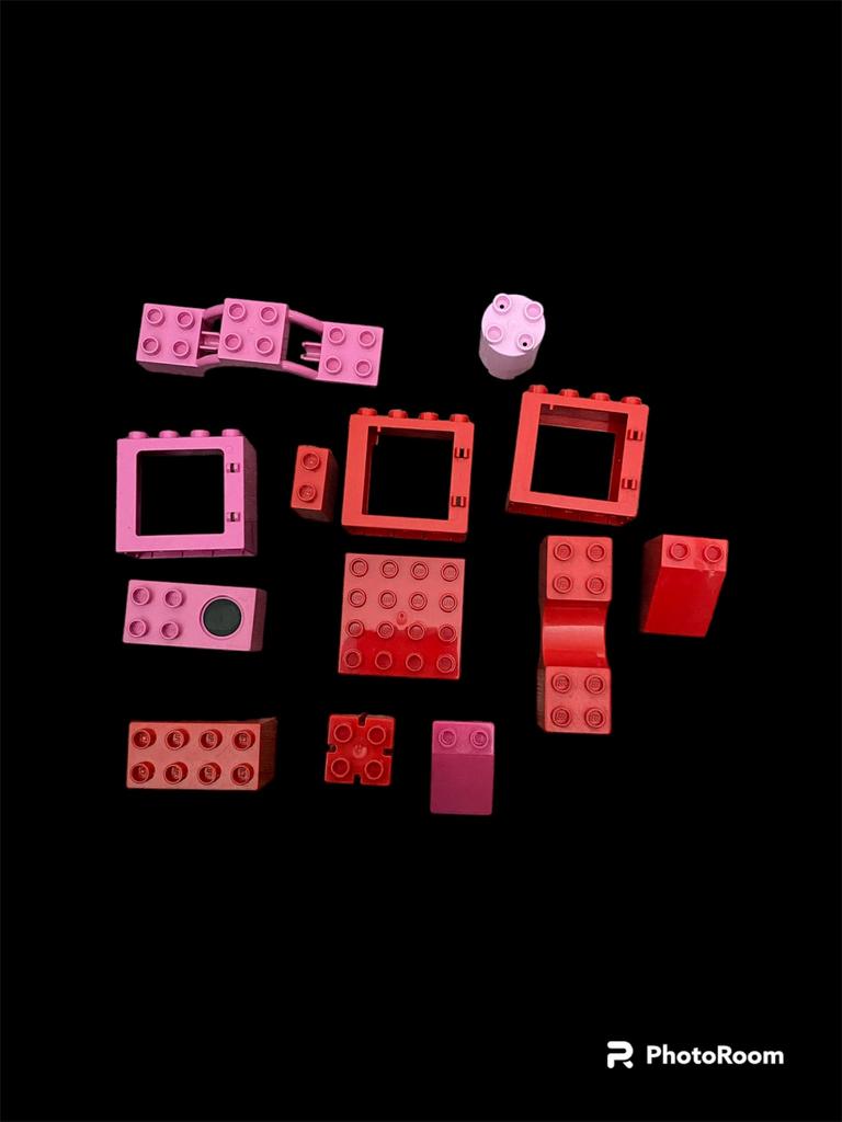 Roze en rode lego, Ophalen of Verzenden