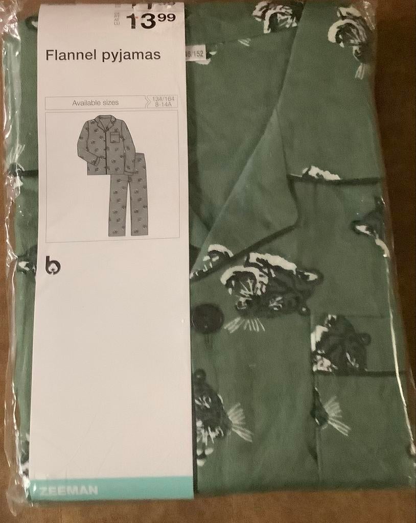 Flanellen pyjama's maat 134-152, Ophalen of Verzenden, Nieuw, Jongen of Meisje