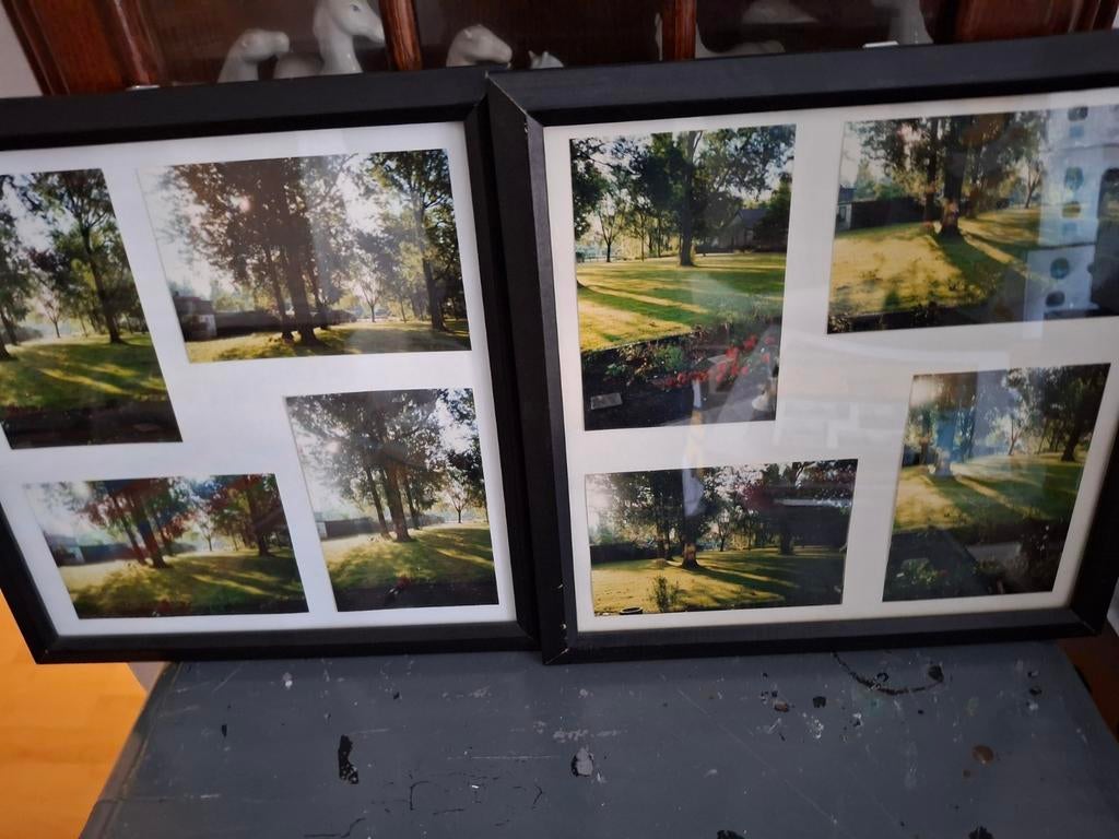 Twee fotolijsten met landschapsfoto's, Ophalen of Verzenden