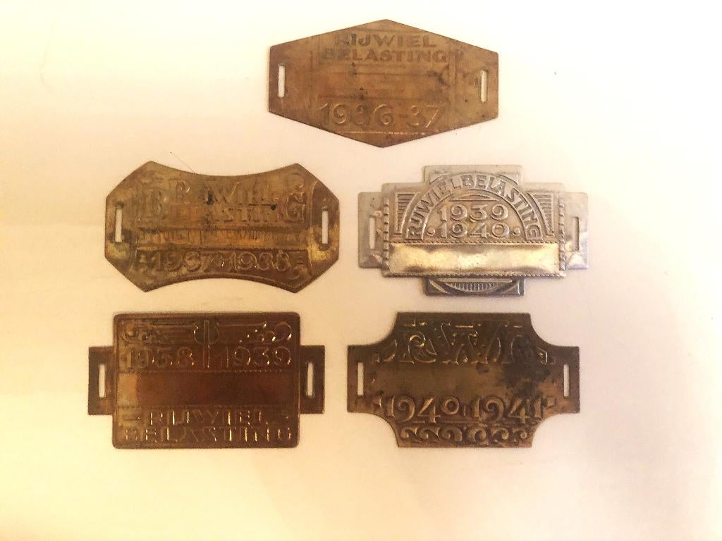 Serie originele fietsplaatjes, Verzamelen, Ophalen of Verzenden, Gebruikt, Overige typen