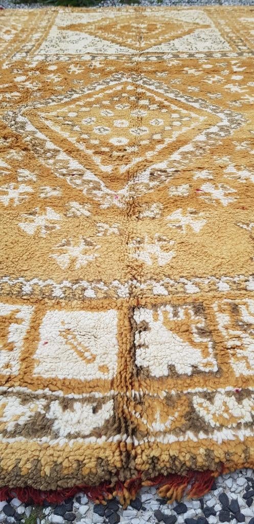 Handgeknoopt Berber kleed wol 220x150cm, 150 tot 200 cm, 200 cm of meer, Ophalen of Verzenden, Zo goed als nieuw