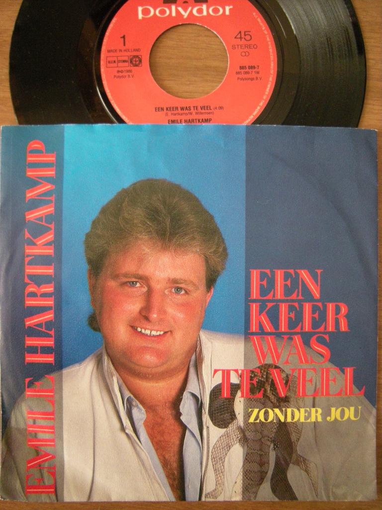Emile Hartkamp (Een Keer Was Te Veel), Ophalen of Verzenden, Zo goed als nieuw, Overige formaten, Pop