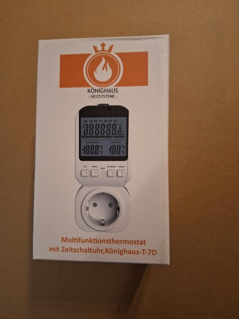 Stekker thermostaat. NIEUW🔥.  Voor oa infrarood verwarming, Ophalen of Verzenden, Nieuw