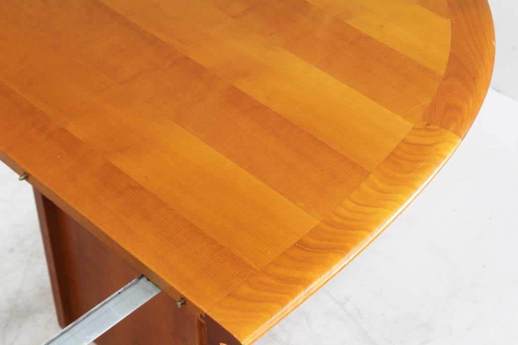 Vintage Deense grote ovalen uitschuifbare eettafel tafel, Ophalen, 100 tot 150 cm, Vintage, 200 cm of meer