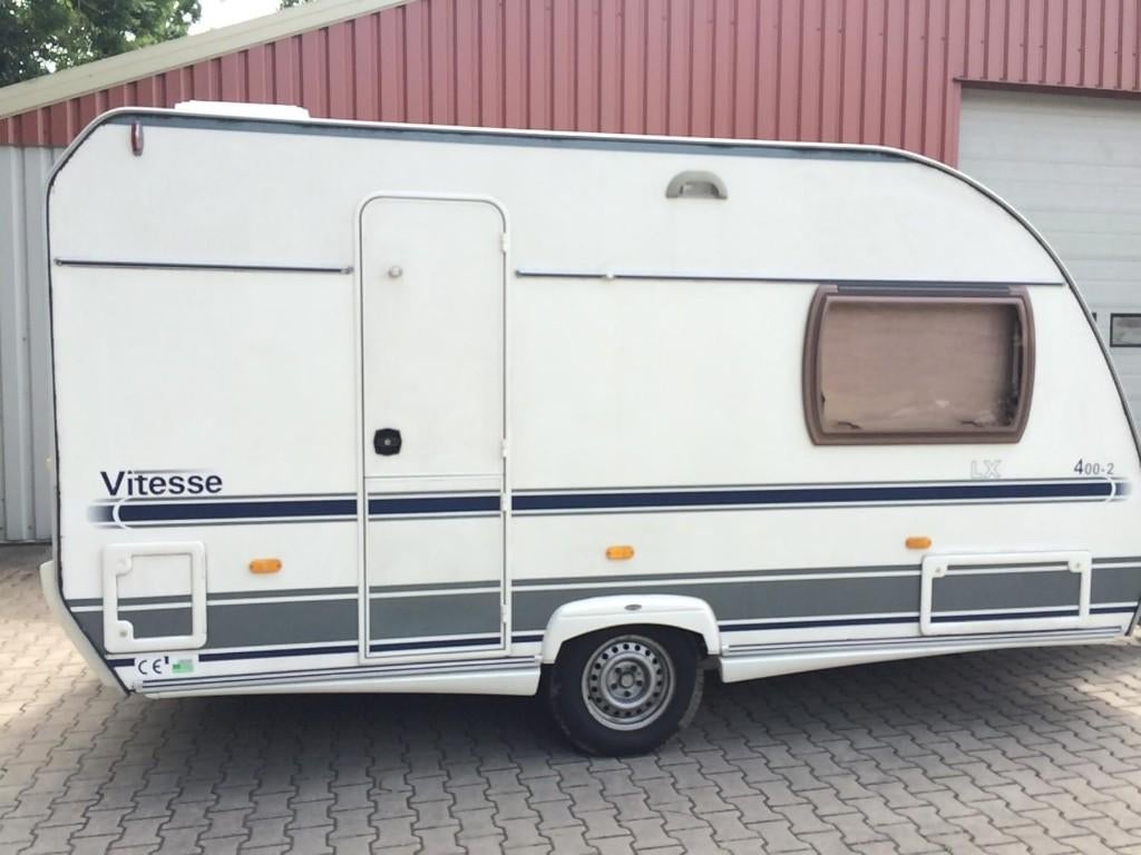 Beyerland Vitesse 400-2 LX caravan uit 2004 incl mover, Mover, Treinzit, 750 - 1000 kg, Particulier