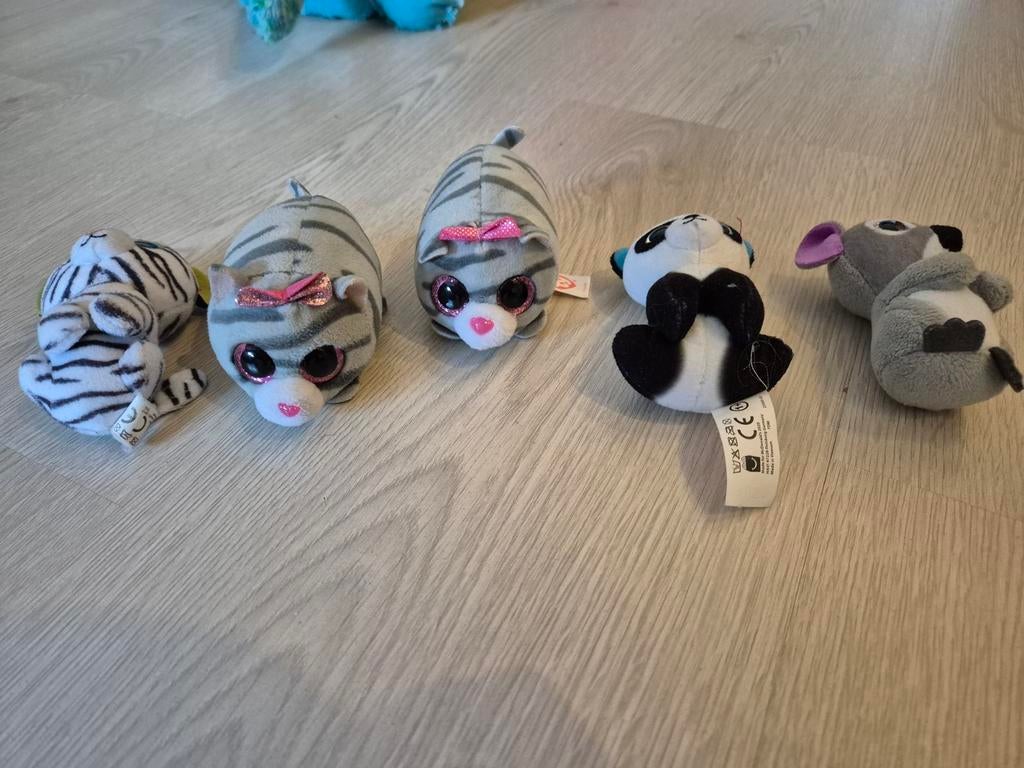 TY Knuffeltjes - Set van 5 - 10 cm, Ophalen, Zo goed als nieuw, Overige typen